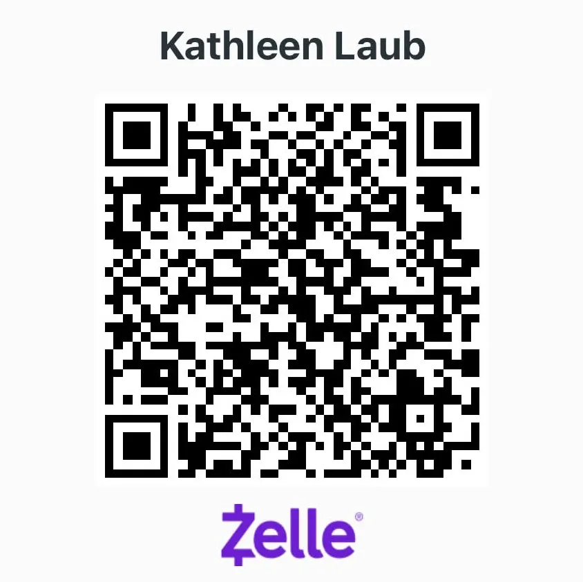 Zelle QR code for Kate Laub